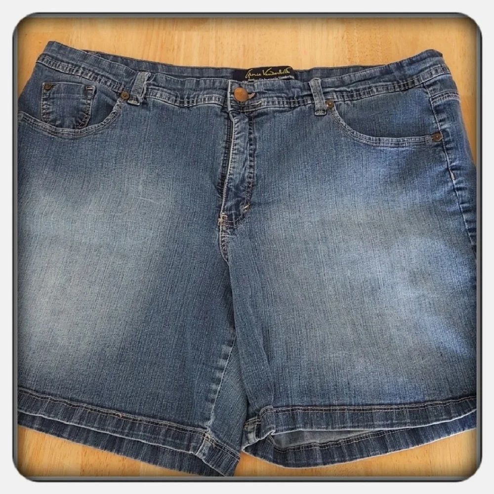 Woman's Blue Denim Shorts Size 24W
